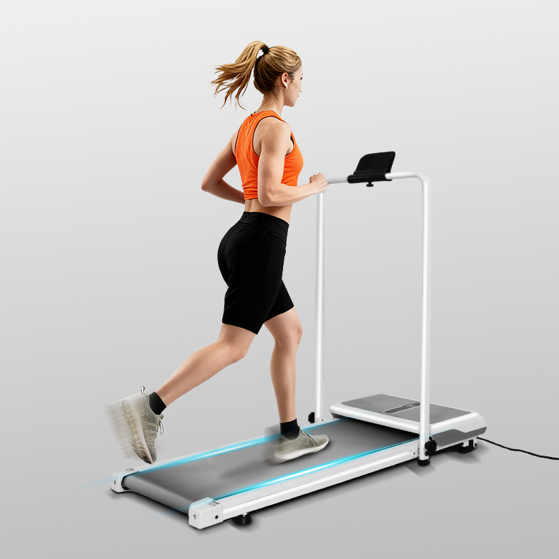 Running Gear Gym - 2-in-1 opvouwbare ruimtebesparende loopband, elektrische fitnessapparatuur