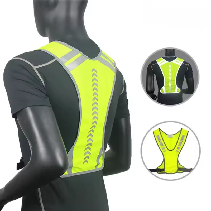 Running Gear Winter Men - Lichtgewicht hardloopvest voor fietsen Verstelbare veiligheidsvesten