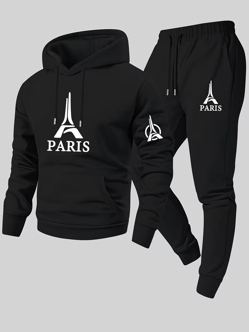 Running Gear Winter Men - Paris Urban Casual tweedelige set voor