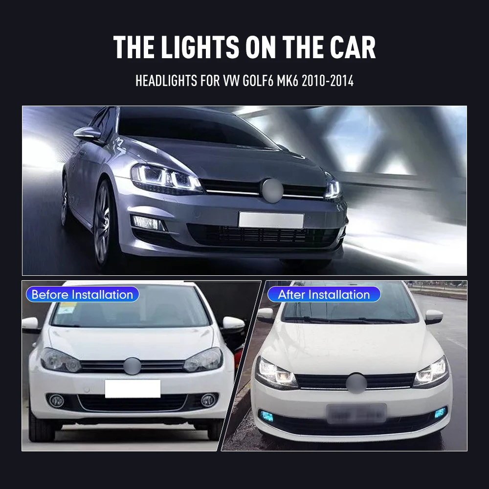 Running Headlamp Led - 2 Stuks Auto Styling Head Lamp