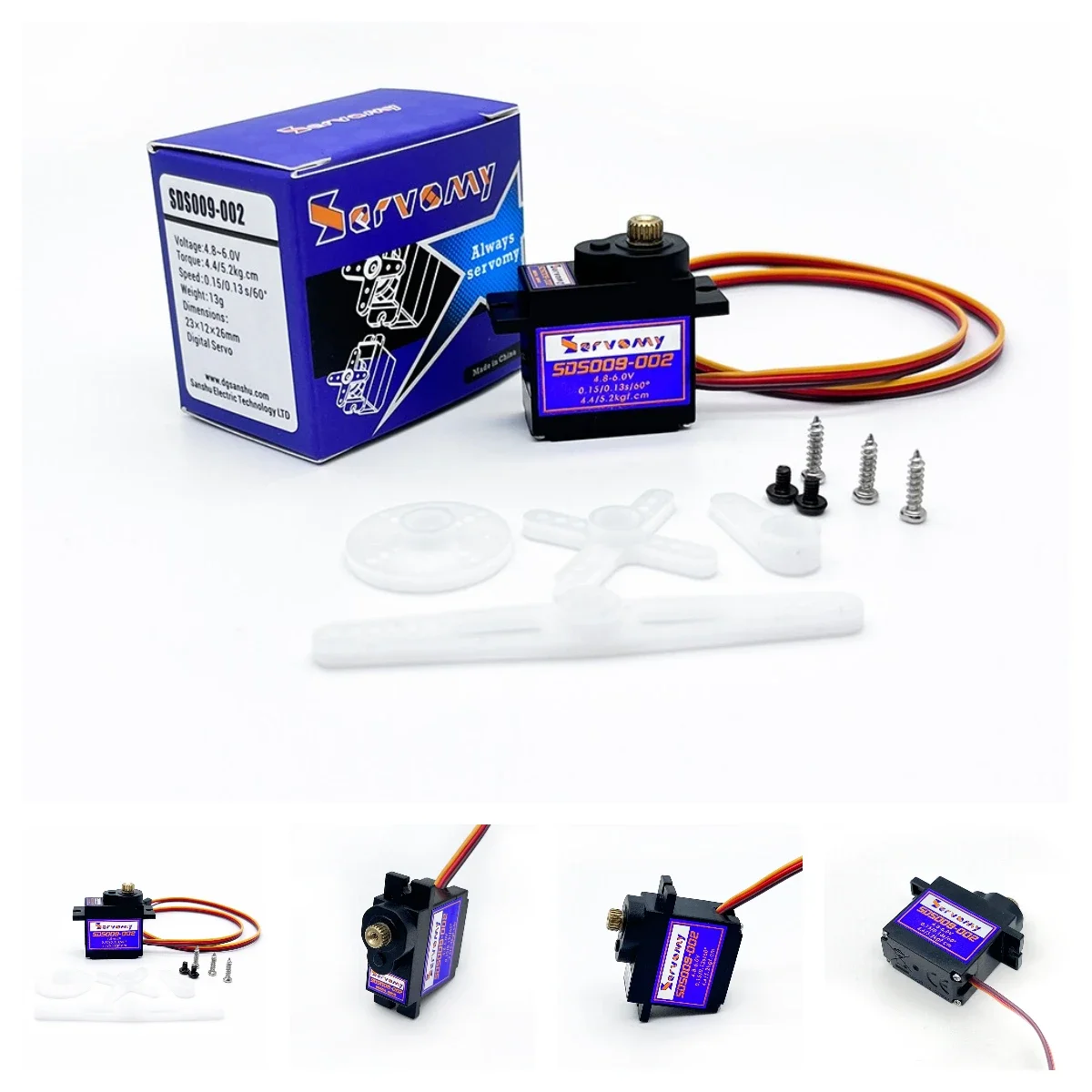 Running Gear Car - 4 stuks Servomy SDS009-02 9g Servo