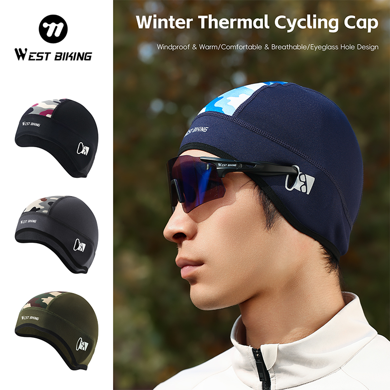 Running Gear Winter Men - WEST BIKING Winter thermische fietsmuts Winddichte