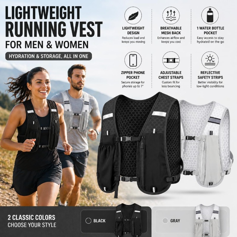 Reflecterende lichtgewicht ves - Running Gear Winter Men recensie en prijs
